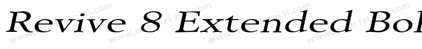 Revive 8 Extended BoldItalic字体转换